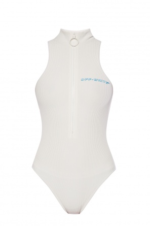 Ribbed body with a band collar, zdjęcie 1 Ribbed body with a band collar od Off White